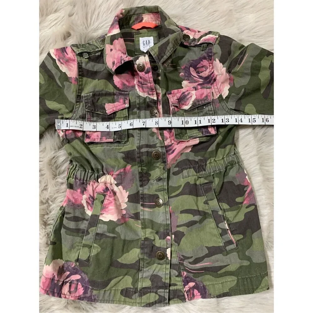 Gap Girls M Floral Camo Jacket
